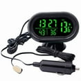 thumbnail image 1 of DC 12V Car Thermometer 4 in 1 Time Date Dual Temperature LED Auto Digital Car Thermometer Monitor with Backlight,1 * Digital Car Thermometer,Black, 1 of 6
