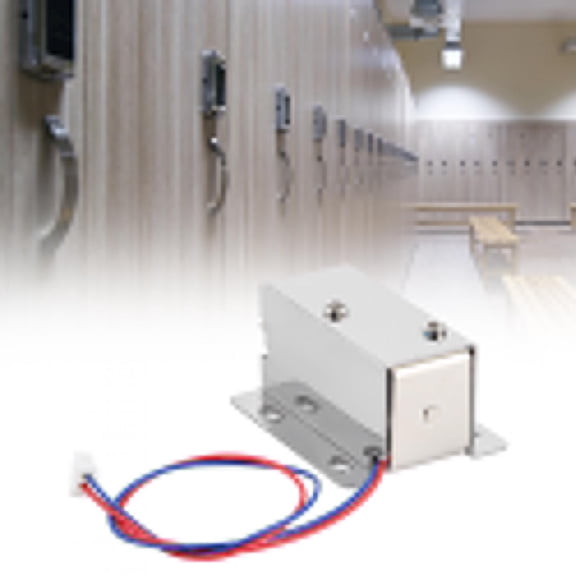 DC 12V Electric Electromagnetic Cabinet Lock Miniature Solenoid Electronic Lock Assembly for Smart Drawer Security Cupboard Box (2.6 x 1.4 in / 6.5 x 3.5 cm)
