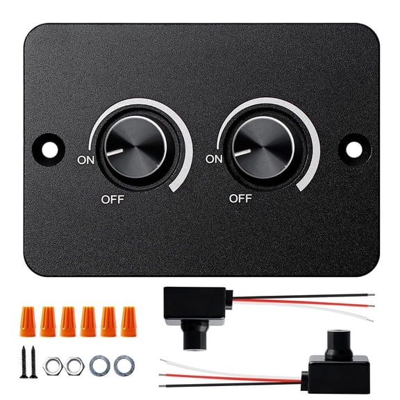 DC 12V LED Dimmer Switch Double Channel with USB Charge Memory Feature