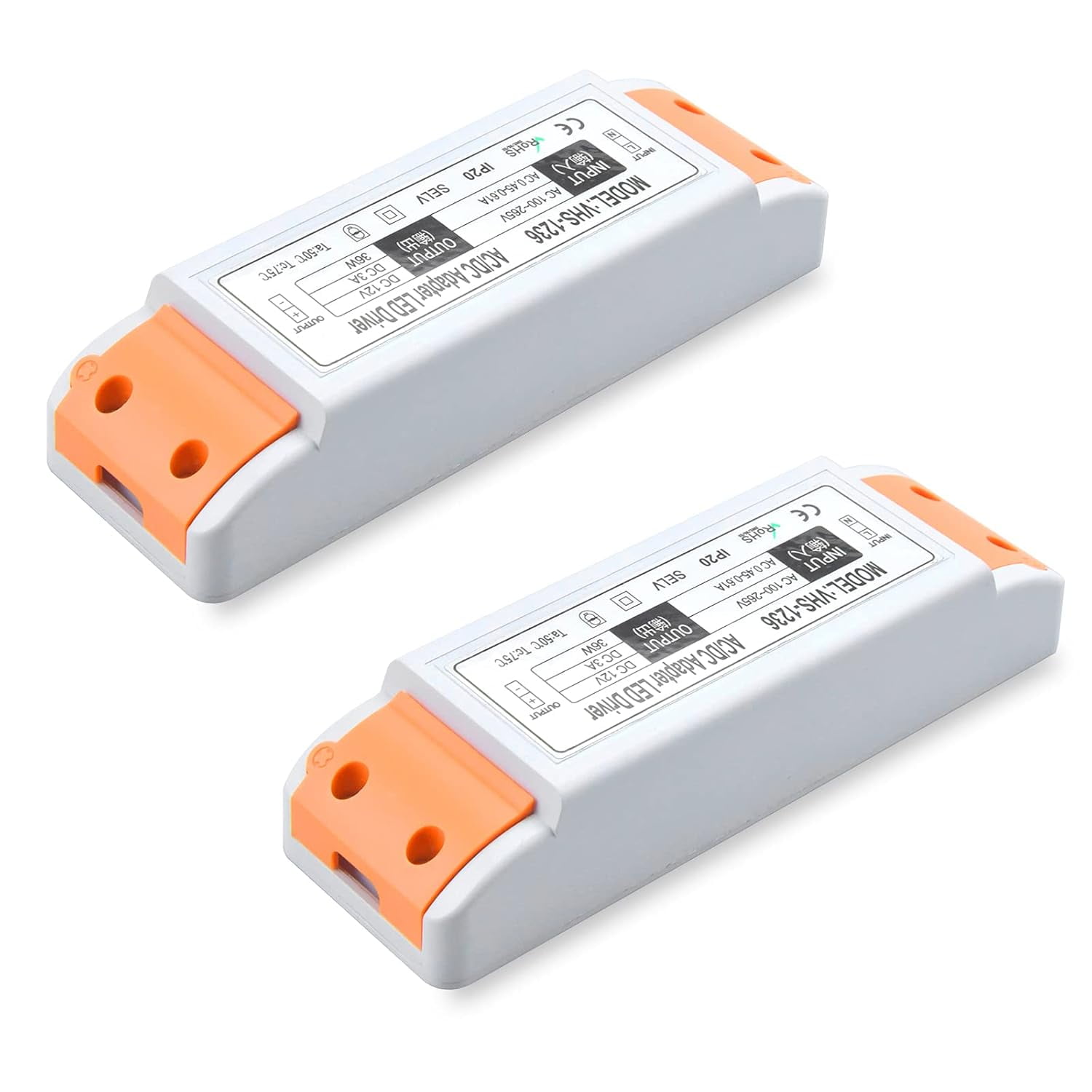 DC 12V LED Power Supply Driver, 36W 110V AC to 12V DC Transformer DC 12