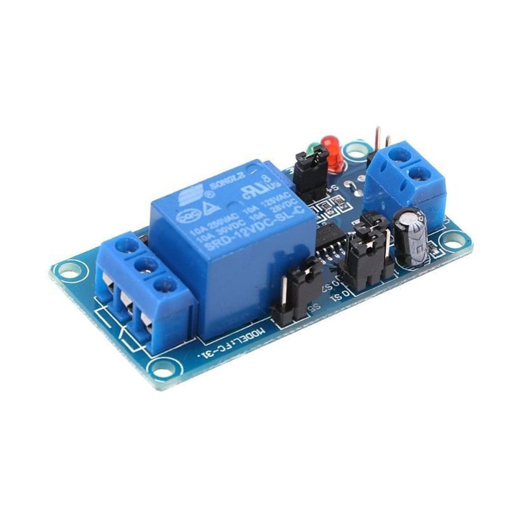 DC 12V Normally Open Time Delay Relay 250V AC Turn on/Turn off Switch ...