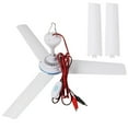 thumbnail image 1 of DC 12V Portable Ceiling Fan 19.7”Mini Hanging Ceiling Fan Camping Tent Fans for Outdoor RV Gazebo, Battery Powered Ceiling Fan Silent Design, 1 of 6