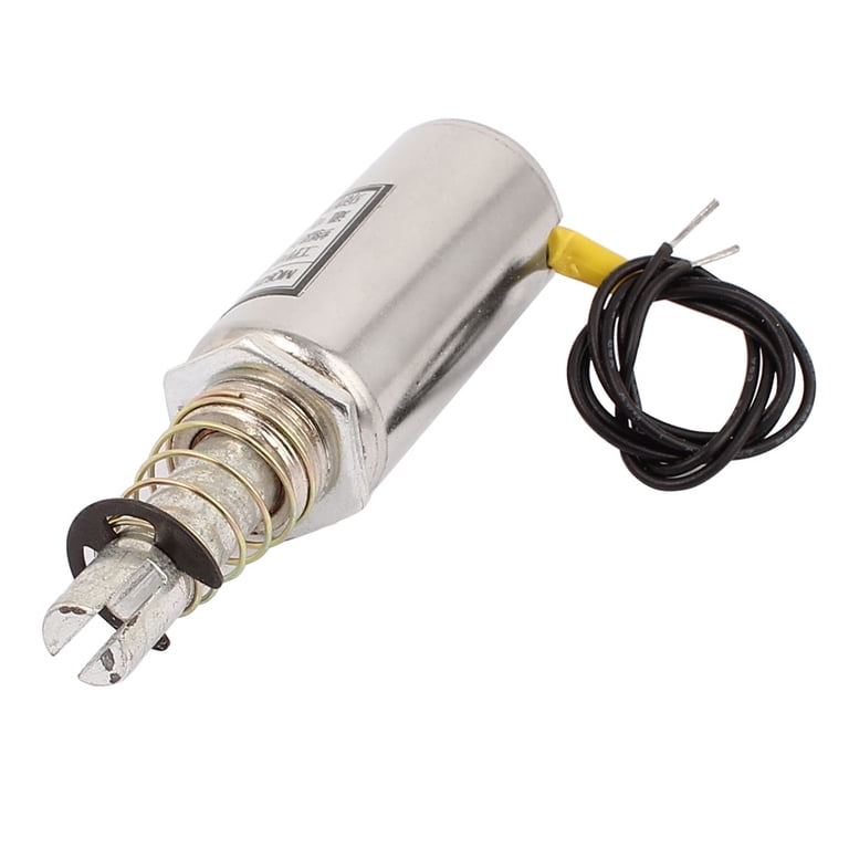 Linearmagnet DC 12 V – Zugmagnet 10 Mm Hub, 400 G Kraft, 11,07 W, Offene Bauweise, Für Türschlösser, Automaten & Maschinen