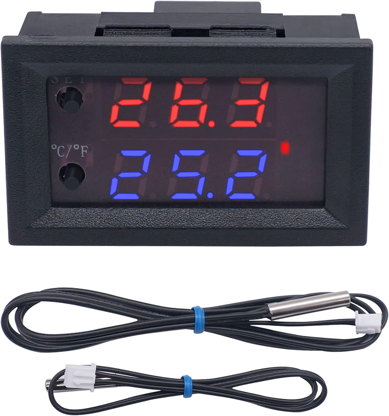 /DC 12V Temperature Controller Programmable -50 to 110 ℃ (-58 to 230 °F ...