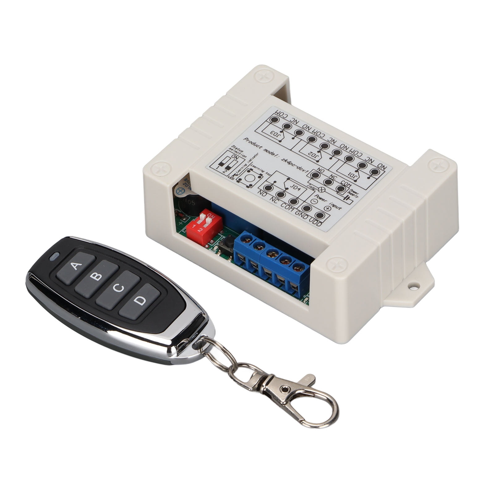 DC 12V To 48V 433MHz 4 Channel Wireless Remote Relay, Large Load Remote