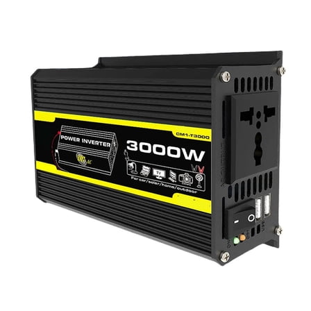 DC 12V To AC 110/220 Power Inverter Car Voltage Transformer 3000W Digital Power Inverter ,Advanced Charging Protection Design