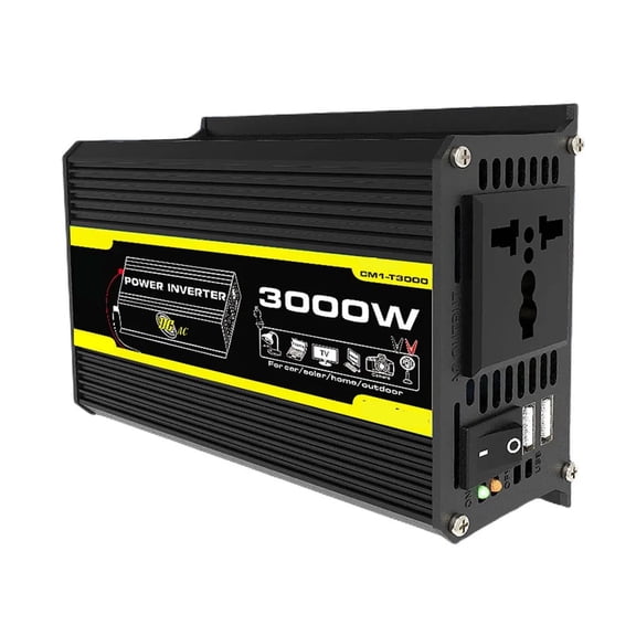 DC 12V To AC 110/220 Power Inverter Car Voltage Transformer 3000W Digital Power Inverter ,Multiple Protections
