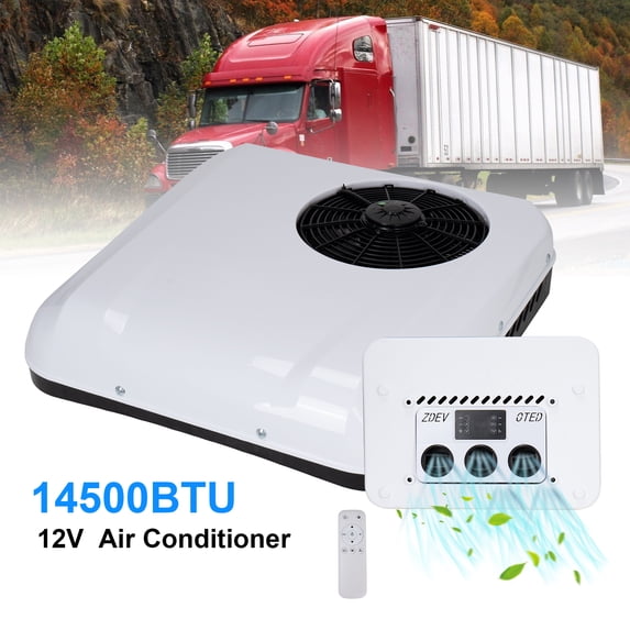 DC 12V Truck Cab Rooftop Air Conditioner, 14500BTU Variable Frequency ...