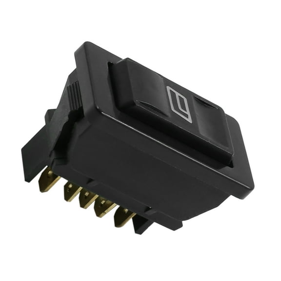 DC 12V Universal 5 Pins Electric Power Window Switch w for White Light for Cars