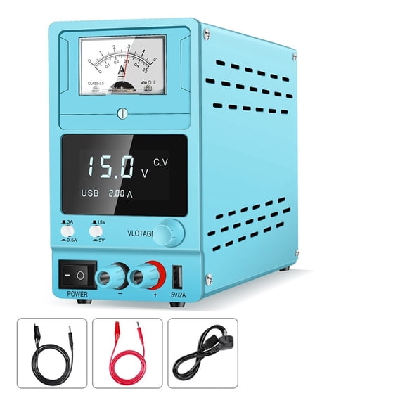 DC 15V 3A Linear Power Supply Adjustable For Phone Reapir Pointer Analog Digital Display Built In Large Transformer Lab Source ,Wide Use