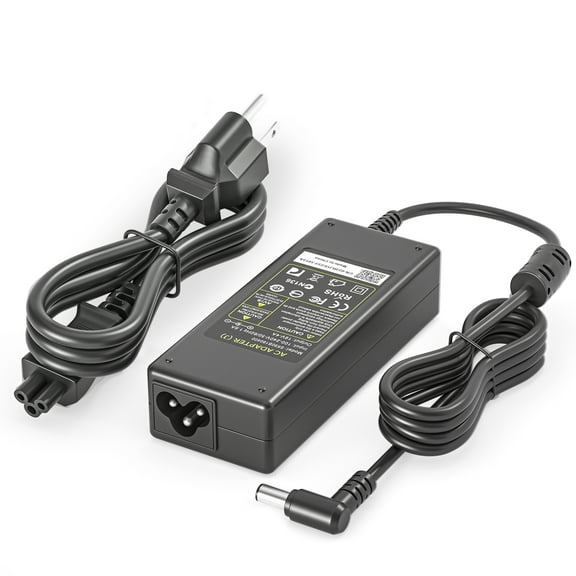 DC 19V Power Cord for Samsung Odyssey G5 G3 G55C C27G55 C32G55 C34G55 C27G55T C32G55T C34G55T 27" 32" 34" lc34g55twwnxza Gaming Monitor, Samsung 32" TV UN32J400 UN32J5003AF UNJ32J52