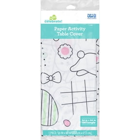 Way To Celebrate Easter Paper Activity Table Cover, Multicolor, 54 in x 84 in