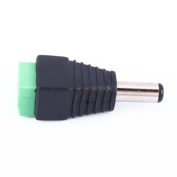 DC 2.1x5.5mm Power Plug, Stable Connection For Security Cameras Lighting, Easy Install