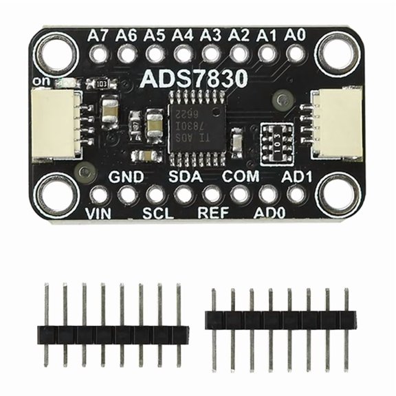 DC 2.7V-5.5V 5836 ADS7830 8-Bit ADC Analog-to-Digital Converter Module Compatible with Stemma Qt Qwiic Interface