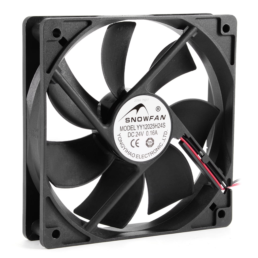 DC 24V 0.16A 120x120x25mm 7 Vanes Cooling Cooler Fan for