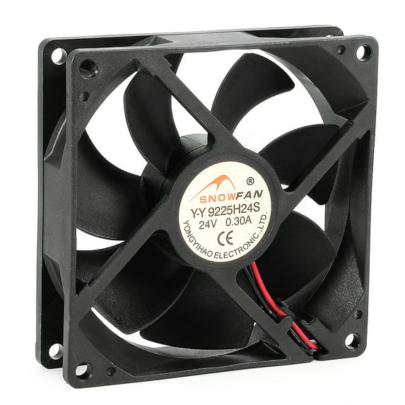 DC 24V 0.30A 4000RPM 90x90x25mm 7 Vanes Coolant Cooler Fan for Motor Cooling