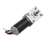 DC 24V 10RPM 8mmx15mm Dual D-Shape Shaft Electric Power Worm Geared Motor