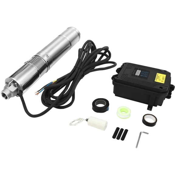 DC 24V 210W Deep Well Submersible Pump,3" Solar Pump w/MPPT Controller,Bore Deep Well Water Pump & Control Box for Industrial,Irrigation & Home Use$$Tools & Hardware Other