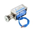 thumbnail image 1 of DC 24V 400mA 45N 10mm Pull Push Type Frame Linear Motion Solenoid Electromagnet, 1 of 4