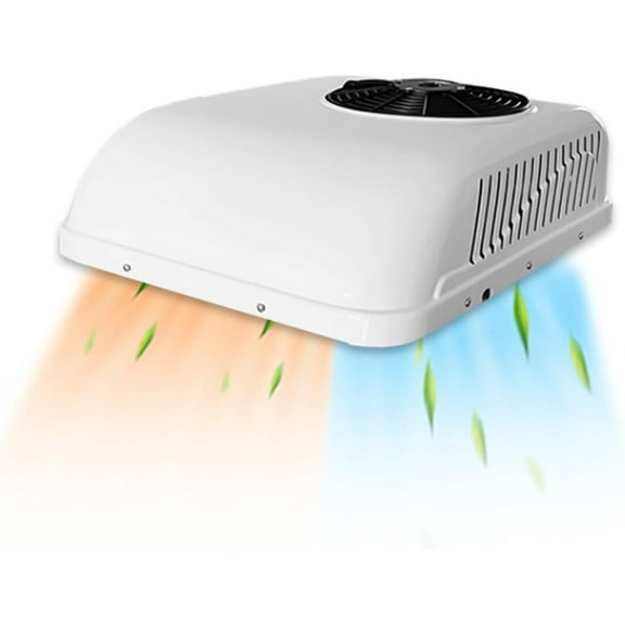 Aspligo DC 24V 8800BTU Rooftop RV Air Conditioner, Heat & Cool Scroll Compressor Parking AC Unit for Truck, Motorhome, Trailer