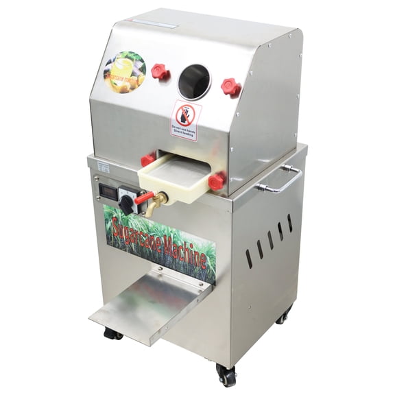 Electric Sugarcane Juice Extractor Cane Press Vertical Ginger Juicing Machine 2.56" Sugarcane Inlet  300Kg/h DC 24V/AC 110V