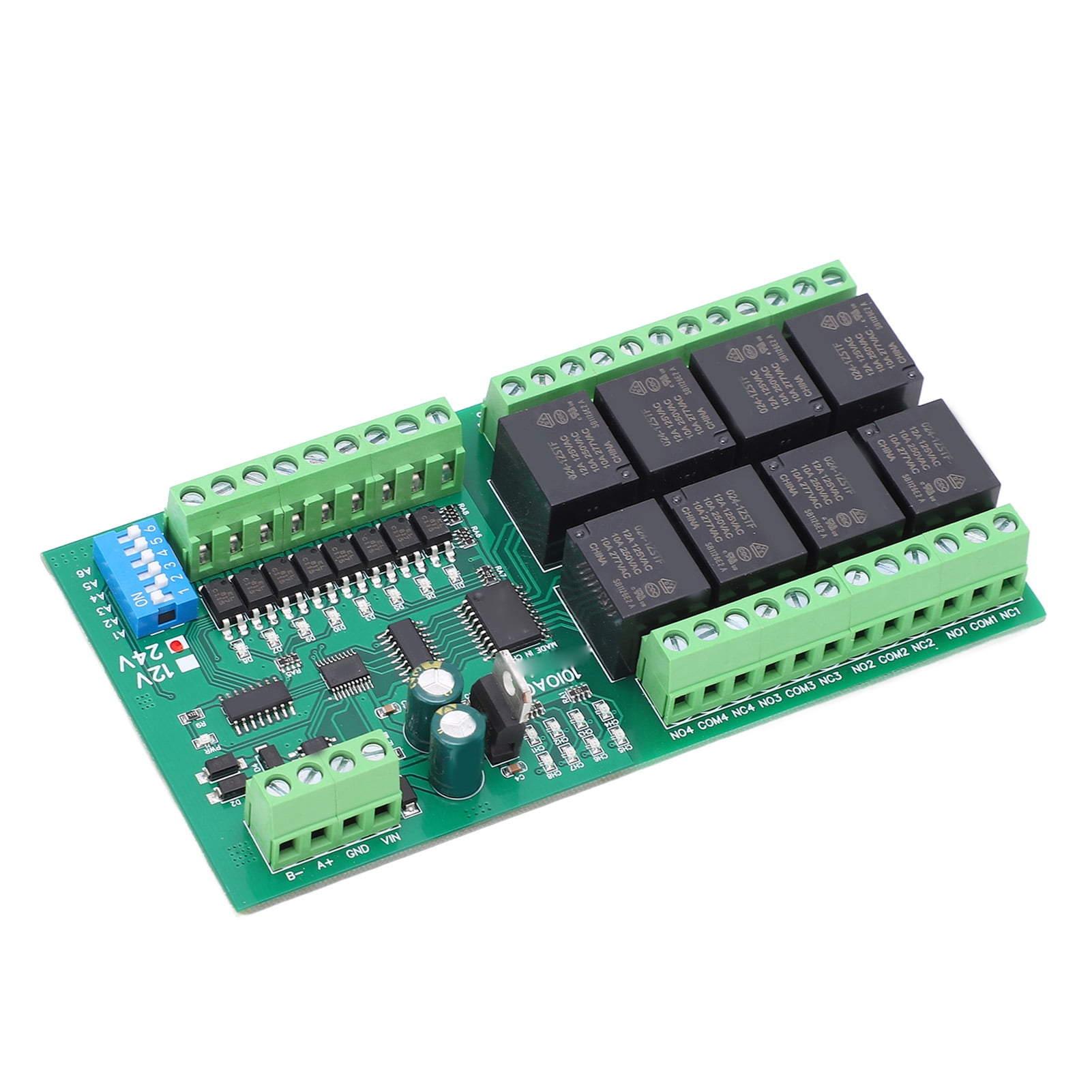 DC 24V RS485 Relay Module 8 Channel Self Locking Relay Switch Board