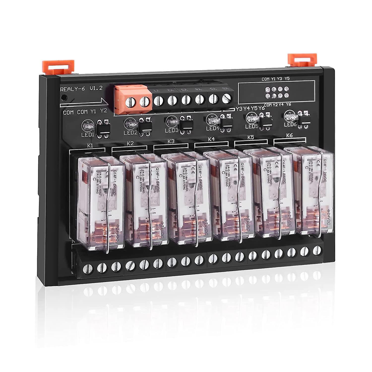 DC 24V Relay Module, 6 Channel SPDT Switch Module with Isolated ...