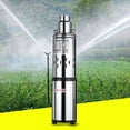 thumbnail image 1 of DC 24V Solar Water Pump Submersible Bore Hole Deep Well Pump Farm Ranch 200W US, 1 of 12