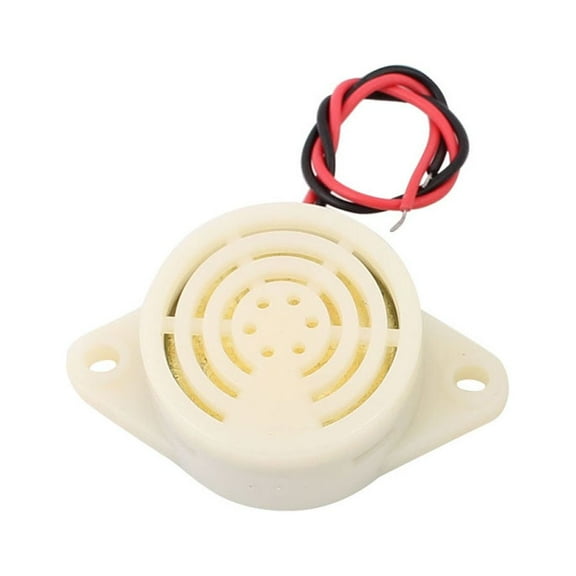 DC 3-24V 12V 2-Wired Intermittent Active Electronic Buzzer Alarm Gary White