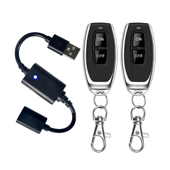 DC 3.7V-16V 5V USB Wireless RF Remote Control Switch Driver Power ON OFF For LED Light Strip Reading Lamp Light Fan