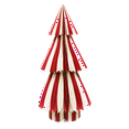thumbnail image 1 of Honeycomb Paper Tree Christmas Decoration, Red and White, 35", by Holiday Time, 1 of 8