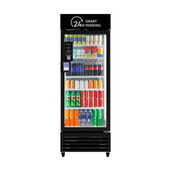 440 Combo Vending Machine,Smart Refrigerated Vending Machine with Touch Card Reader