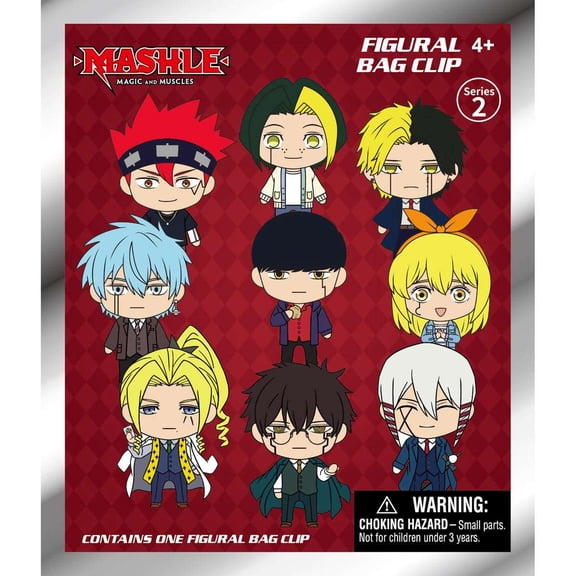 DC 3D Figural Foam Bag Clip Mashle: Magic and Muscles Series 2 Mystery Pack [1 RANDOM Figure]