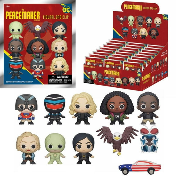 DC 3D Figural Foam Bag Clip Peacemaker Series 1 Mystery Pack (1 RANDOM Figure)