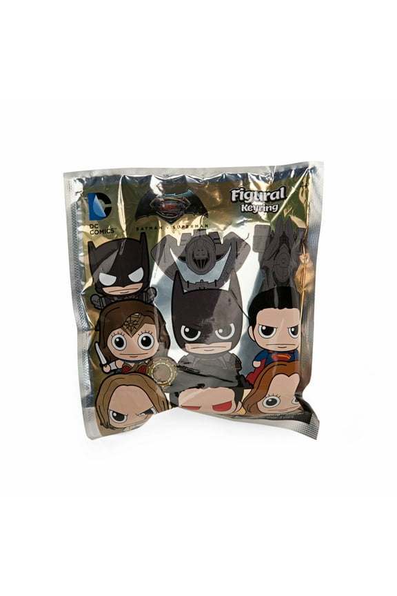 DC 3D Figural Keychains Batman Vs. Superman Mini Figure Keyring Mystery Pack