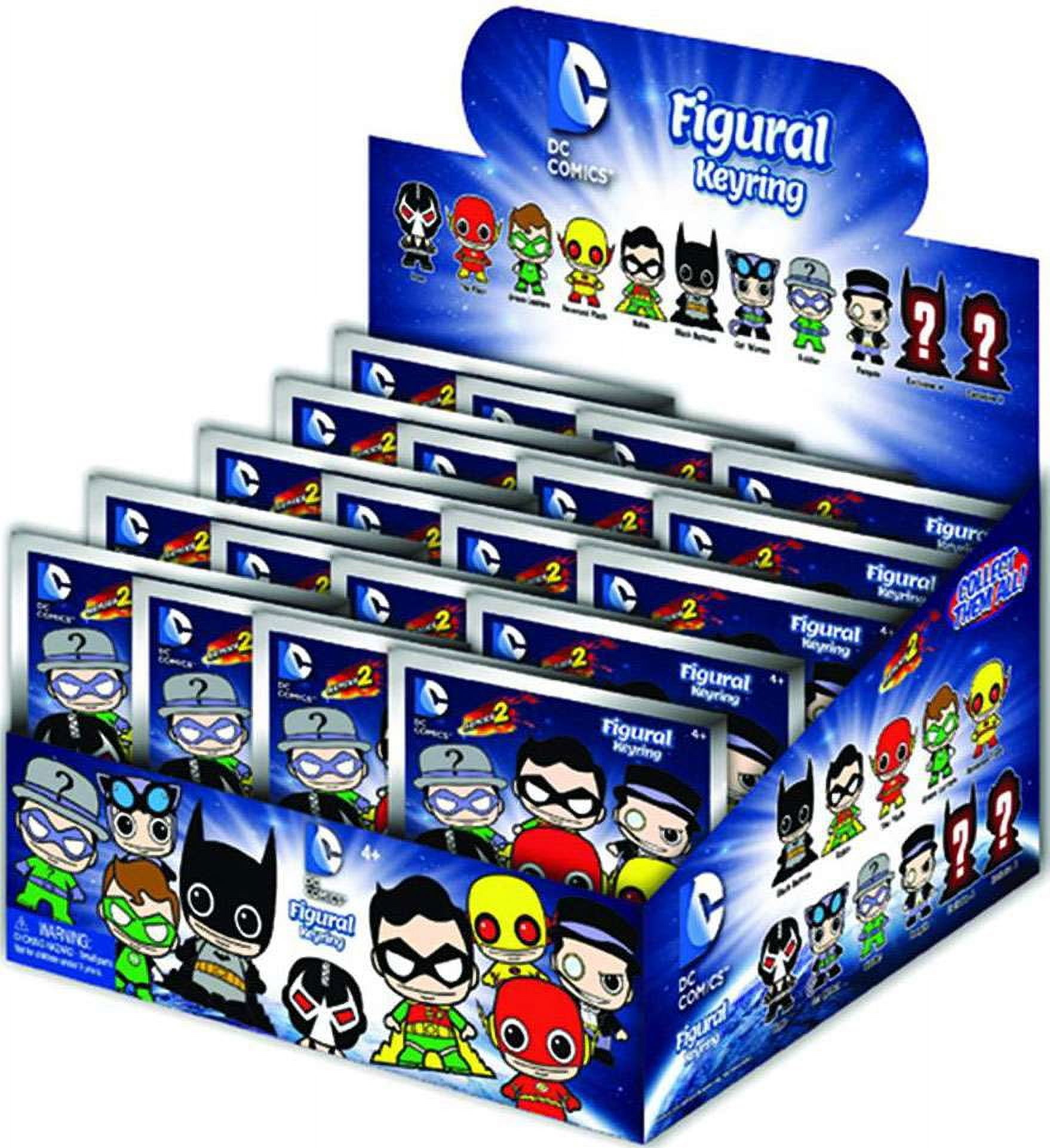Dc Character Key Rack DC 3D Figural Keychains DC Series 2 Mini Figure Keyring Mystery Box ...