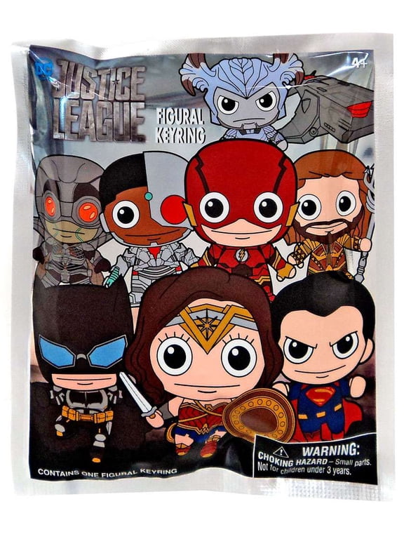 DC 3D Figural Keyring Justice League Movie Mystery Pack