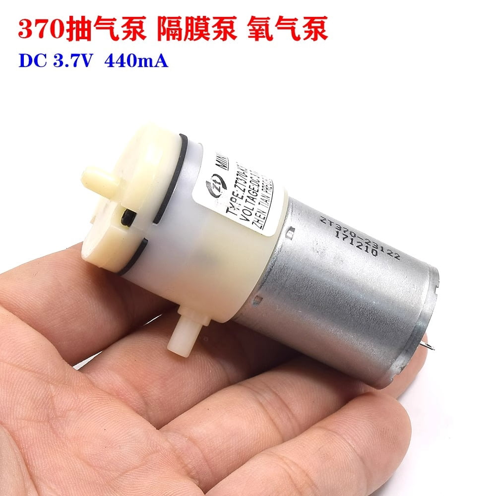 DC 3V 3.7V 5V Mini 370 Motor Diaphragm Air Vacuum Pump Small Negative Pressure Suction Pump DIY Breast Pump Inflator Aquarium