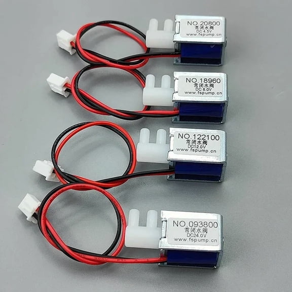 DC 4.5V 6V 12V 24V Small Micro Water Valve Electromagnetic Solenoid Valve Normally Closed N/C Water Flow Switch Control Valve