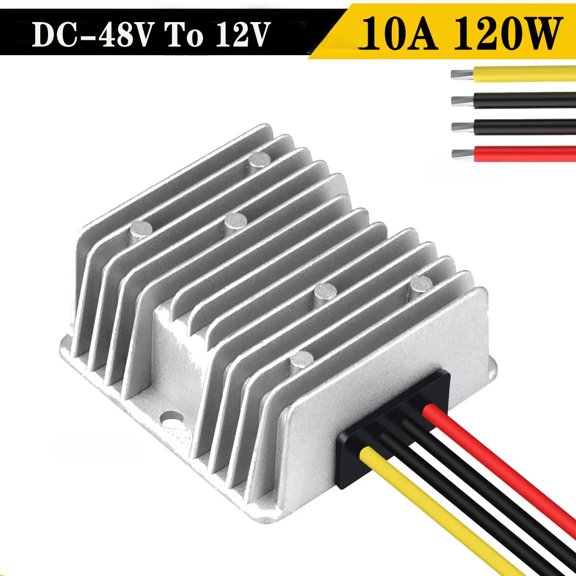 DC 48V Step Down to DC 12V 10A 120W Power Converter Regulator Waterproof Adapter