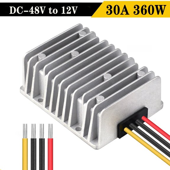 DC 48V to DC 12V 30A 360W Voltage Converter Golf Cart Power Regulator Waterproof
