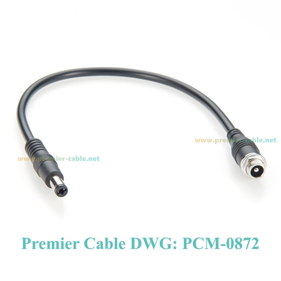 DC 5.5mm x 2.1mm Panel Mount Power Cable DC Male to Female Extension Cable for 12V/24V, CCTV Surveillance Camera, LED Strip