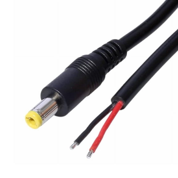 DC 5.5mm x 2.5mm Male Plug Jack DC Power Pigtails Cable Bare Wire Open End Cord
