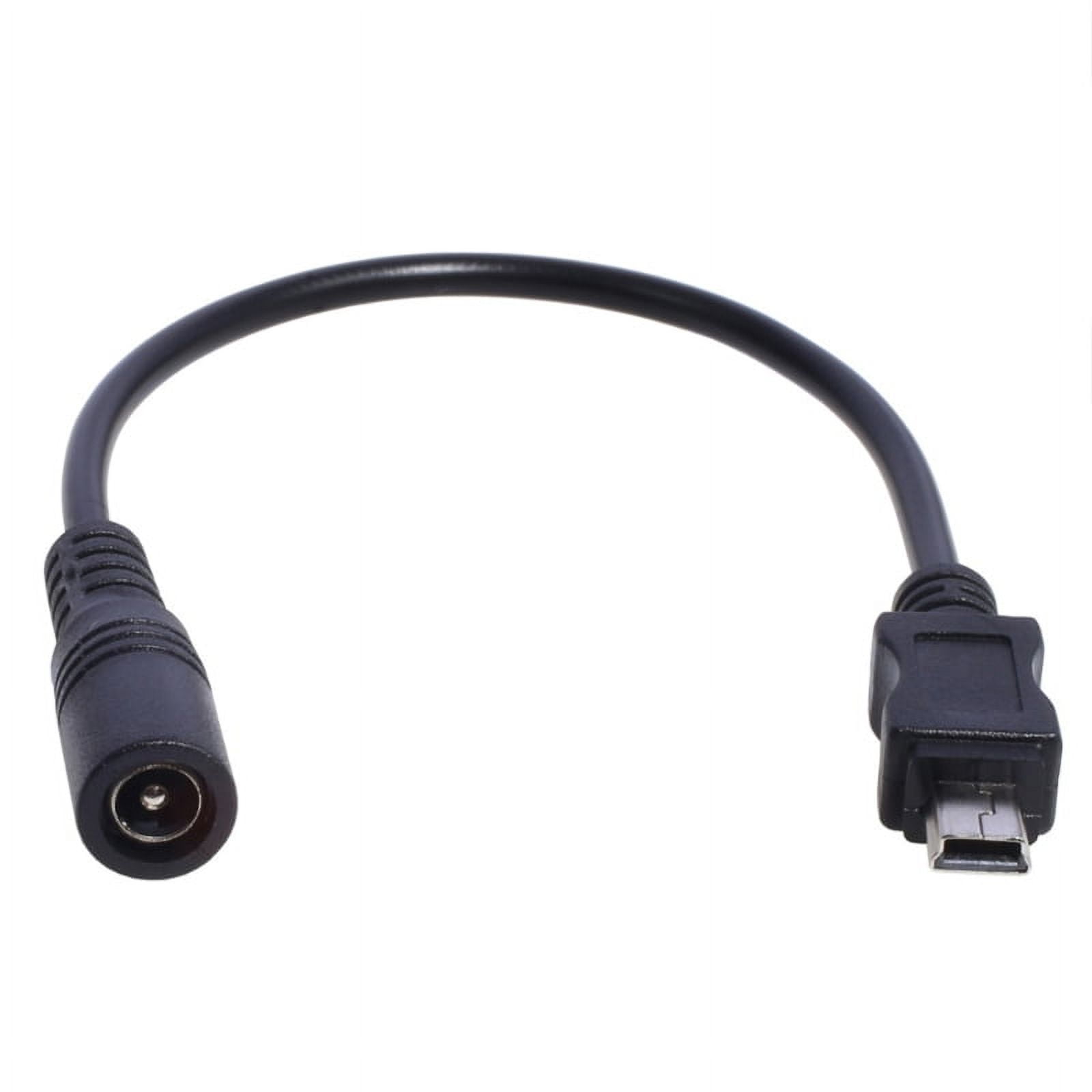 DC 5.5x2.1mm Female to Mini USB Male Power Jack Extension Charge Cable ...
