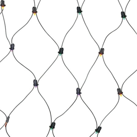 Multicolor Net Lights, 50CT, LED, 4ft x 4ft, Halloween Indoor/ Outdoor, by Way To Celebrate