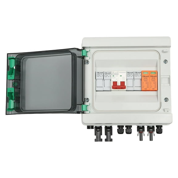 DC 500V / 1000V Solar PV Combiner Box 2 Strings Circuit Breaker For Solar Panel