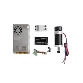DC 500W/0.5KW ER11/ER16 Brushless Spindle Motor+55MM Clamp With Screws+Stepper Motor Driver+12A Power Supply ,Anti-Rust