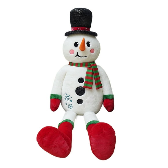 Jumbo Snowman Christmas Plush, White, 34.5", by Holiday Time