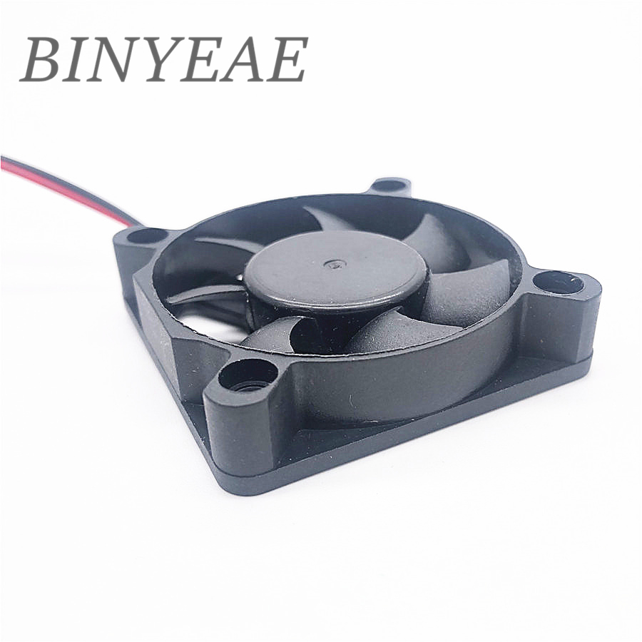 Lot De 2 Ventilos Miniatures 12V 50x50x10 Mm – Silencieux, Pour Imprimante 3D, PC, NAS, DVR