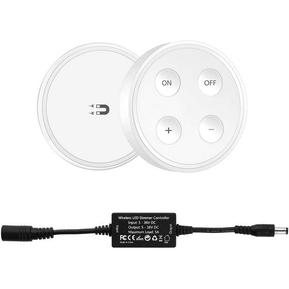 DC 5V 12V 24V 5A Relay Wireless Switch Kit 656 ft Range On Off Remote Control Dimmer for Boat/RV LED Lighting and Christmas Light Strip DIY, Transmitter + Receiver